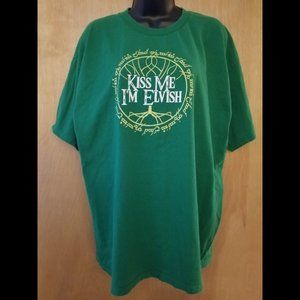 Kiss Me I'm Elvish ThinkGeek T-shirt Size XL